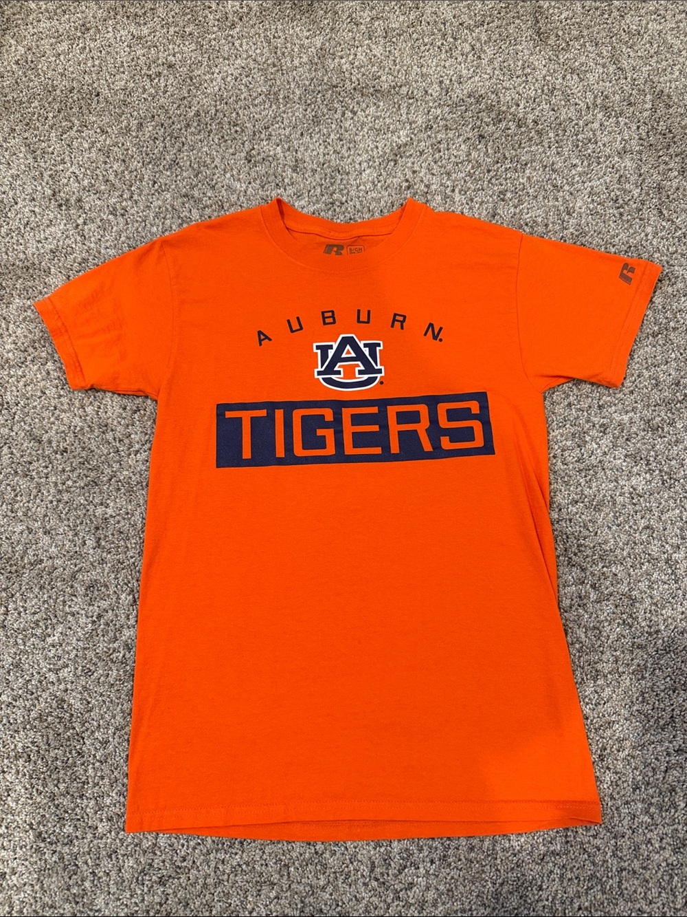 Russell Athletic Orange Auburn Tigers Graphic Tee Size Small